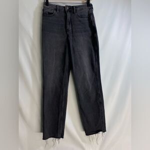Hollister Vintage Stretch Black ultra high rise mom jeans size 3R